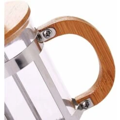 Kaffeefiltern 350Ml Glas Kaffeekanne Kaffeekanne Hitzebeständig Elegante Filtration French Press Kaffeemaschine French Press Holzdeckelfilter -Geschäft Für Kaffeemaschinenzubehör 33173182 5