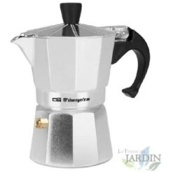 Orbegozo Italienische Kaffeemaschine Aus Aluminium. Fassungsvermögen 2 Tassen.