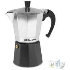 Orbegozo Italienische Kaffeemaschine Aus Aluminium. Fassungsvermögen 6 Tassen.