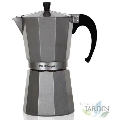 Italienische Aluminium-Kaffeemaschine SILVER Orbegozo. Fassungsvermögen 6 Tassen. 3 Italienische Aluminium-Kaffeemaschine SILVER Orbegozo. Fassungsvermögen 6 Tassen.