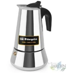 Orbegozo Italienische Kaffeemaschine Aus Edelstahl. Fassungsvermögen 6 Tassen.