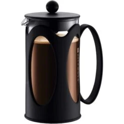 Kaffeemaschine, Borosilikatglas - 3 Tassen (0,35 L), Schwarz