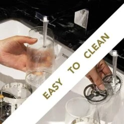 French Press Kaffeemaschine, 350 Ml 12 Unzen 1-2 Tassen French Press, Kleine Teepresse Aus Borosilikatglas Mit Bambusgriff -Geschäft Für Kaffeemaschinenzubehör 75271706 4