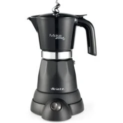 Ariete 1368 Moka Aroma Elektrische Kaffeemaschine, 480 W, Kunststoff, Schwarz