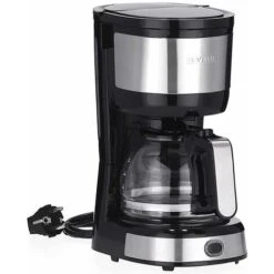 Severin Kaffeemaschine Edelstahl Schwarz 4 Tassen KA 4808 750W