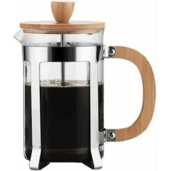 French Heat Heat Filter Kaffeemaschine Pressen Kaffeekanne Hohlglastöpfe Teekannen Mit Holzgriff (Color : 350ml)