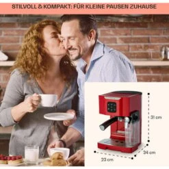 Klarstein Klarstein 1,4 L Siebträgermaschine Für 2 Tasse Kaffee, Mini Espressomaschine Mit Milchschäumer, 20 Bar Siebträger Kaffeemaschine Klein, Gute Espresso Kaffeemaschine, Edelstahl-Espressomaschi 11 Klarstein Klarstein 1,4 L Siebträgermaschine Für 2 Tasse Kaffee, Mini Espressomaschine Mit Milchschäumer, 20 Bar Siebträger Kaffeemaschine Klein, Gute Espresso Kaffeemaschine, Edelstahl-Espressomaschi -Geschäft Für Kaffeemaschinenzubehör 95798274 5 1