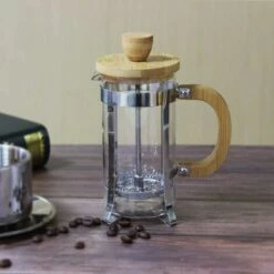 French-Press-Kaffeemaschine, 350 Ml, 12 Unzen, 1–2 Tassen French Press, Kleine Teepresse Aus Borosilikatglas Mit Bambusgriff -Geschäft Für Kaffeemaschinenzubehör 97087098 2